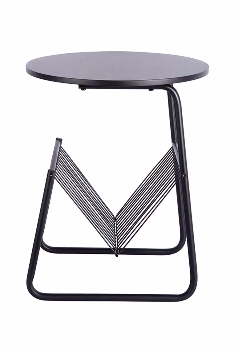 PRESENT TIME Leitmotiv Riqueza Revista Iron Side Table in Black – 3
