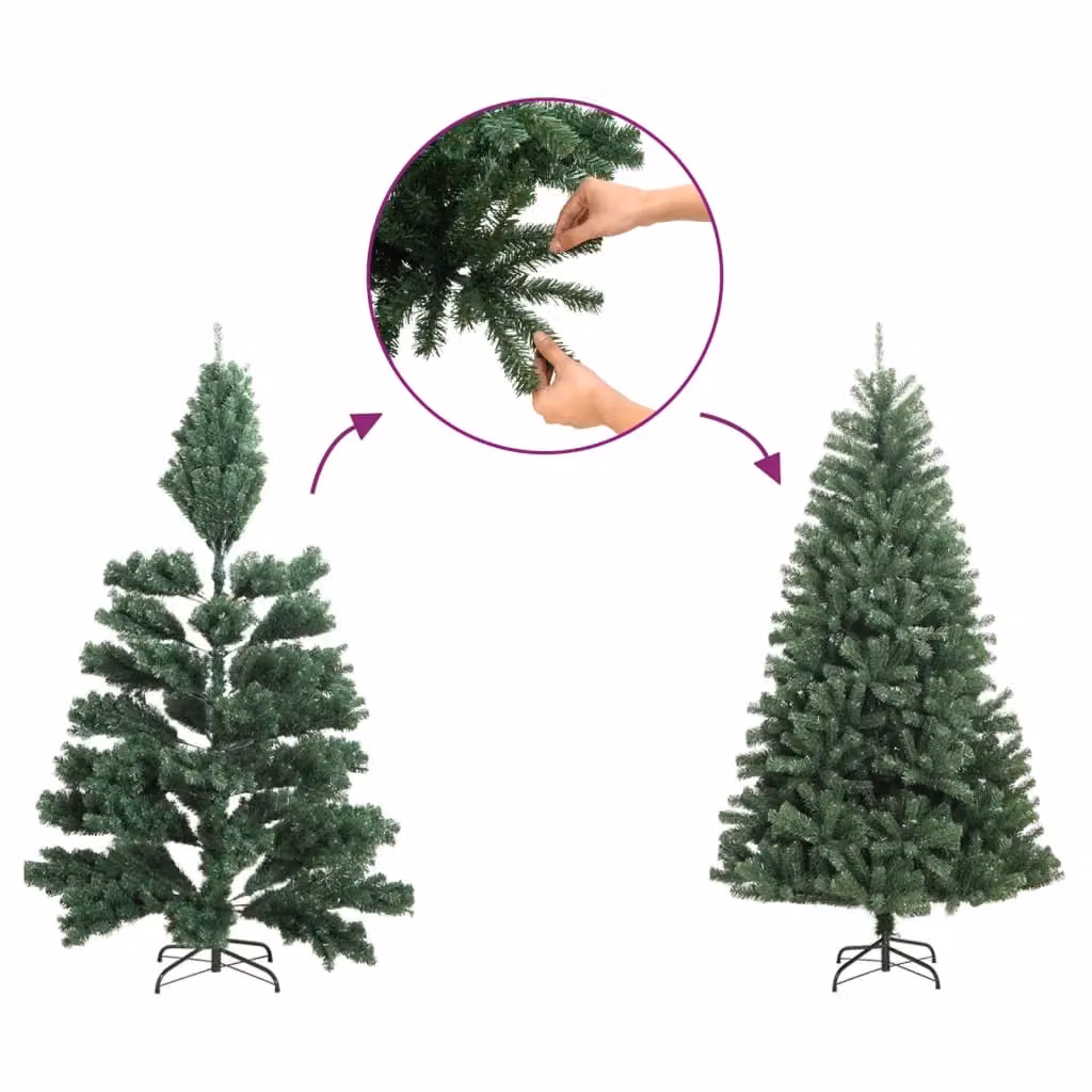 Berkfield Home Green Artificial Christmas Tree with 150 LEDs, Height: 150 cm – 3