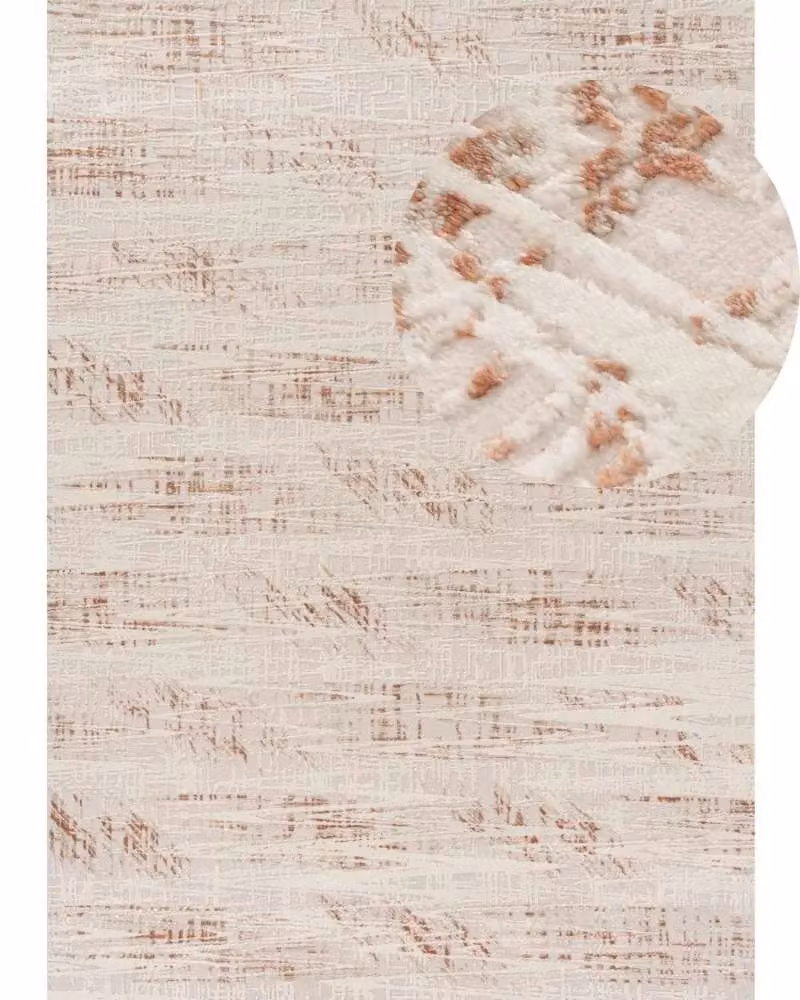 THE RUGS Carmel Abstract Area Rug Runner in Terracotta and Multicolour, W: 80 cm, L: 150 cm – 2