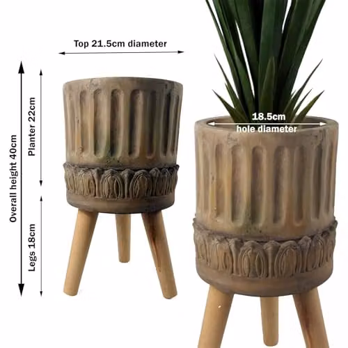 Leaf Extra Large Cachepot Floral Tabletop Planters – 3