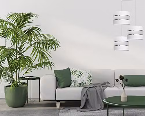 Netlighting Helam Helen Cluster Pendant Ceiling Light in White and Silver, Diameter: 35 cm – 2