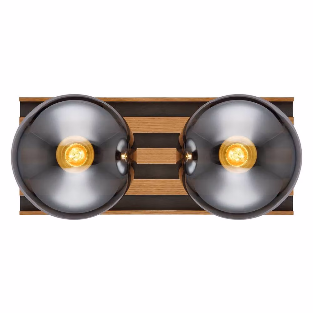 Globo Lighting Modern Sphere Ceiling Light in Black and Grey with Glass and Metal Finish, W/D/H: 20 x 20 x 15 cm – 6
