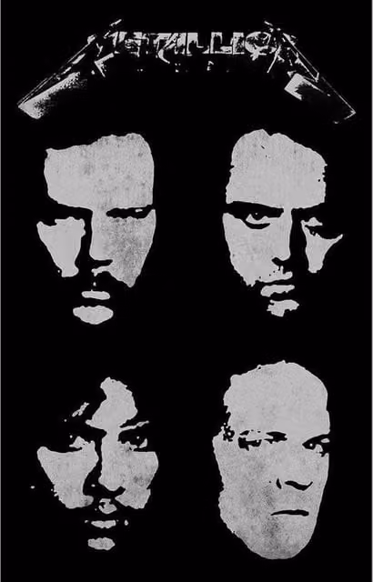 Metallica Black Album Black Textile Poster