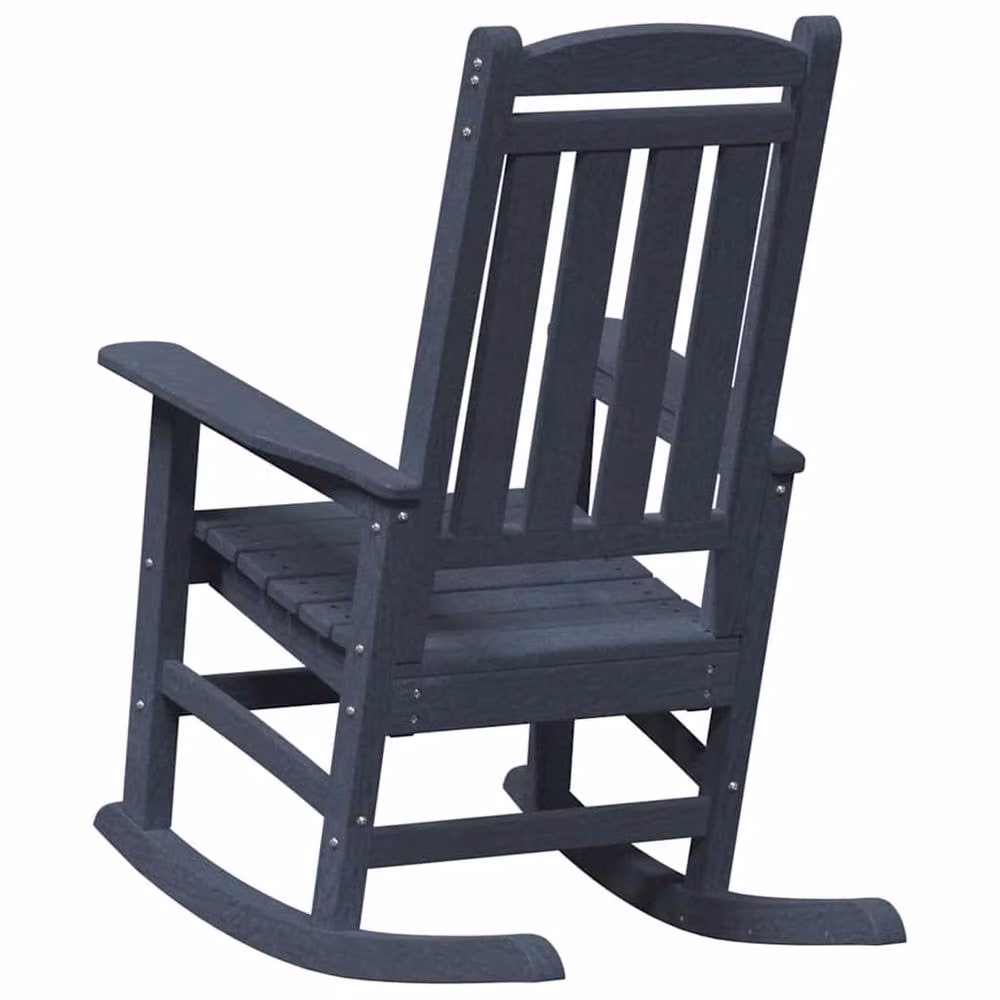 Berkfield Home Garden Rocking Chair in Navy Blue, W/D/H: 70 x 92 x 108 cm – 5