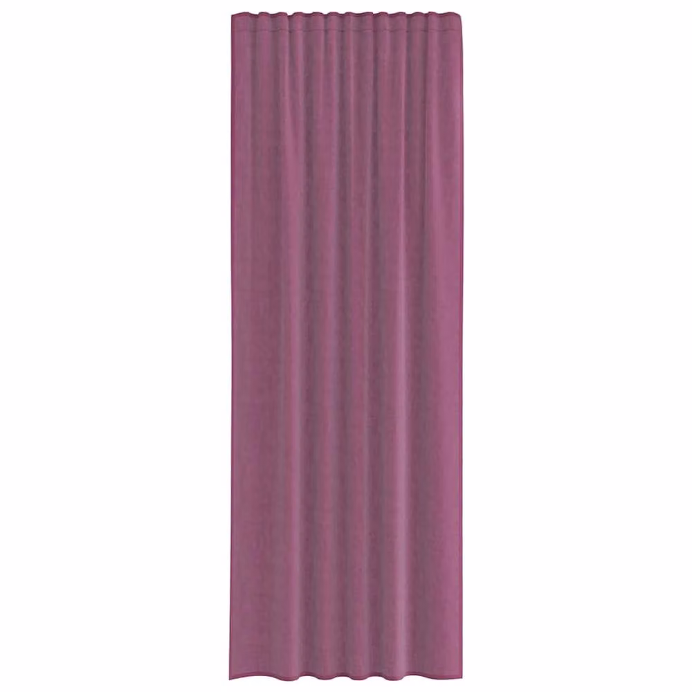 Berkfield Home Purple Voile Fabric Curtains with Rod Pockets, 2 Pack, W: 140 cm, H: 260 cm – 2