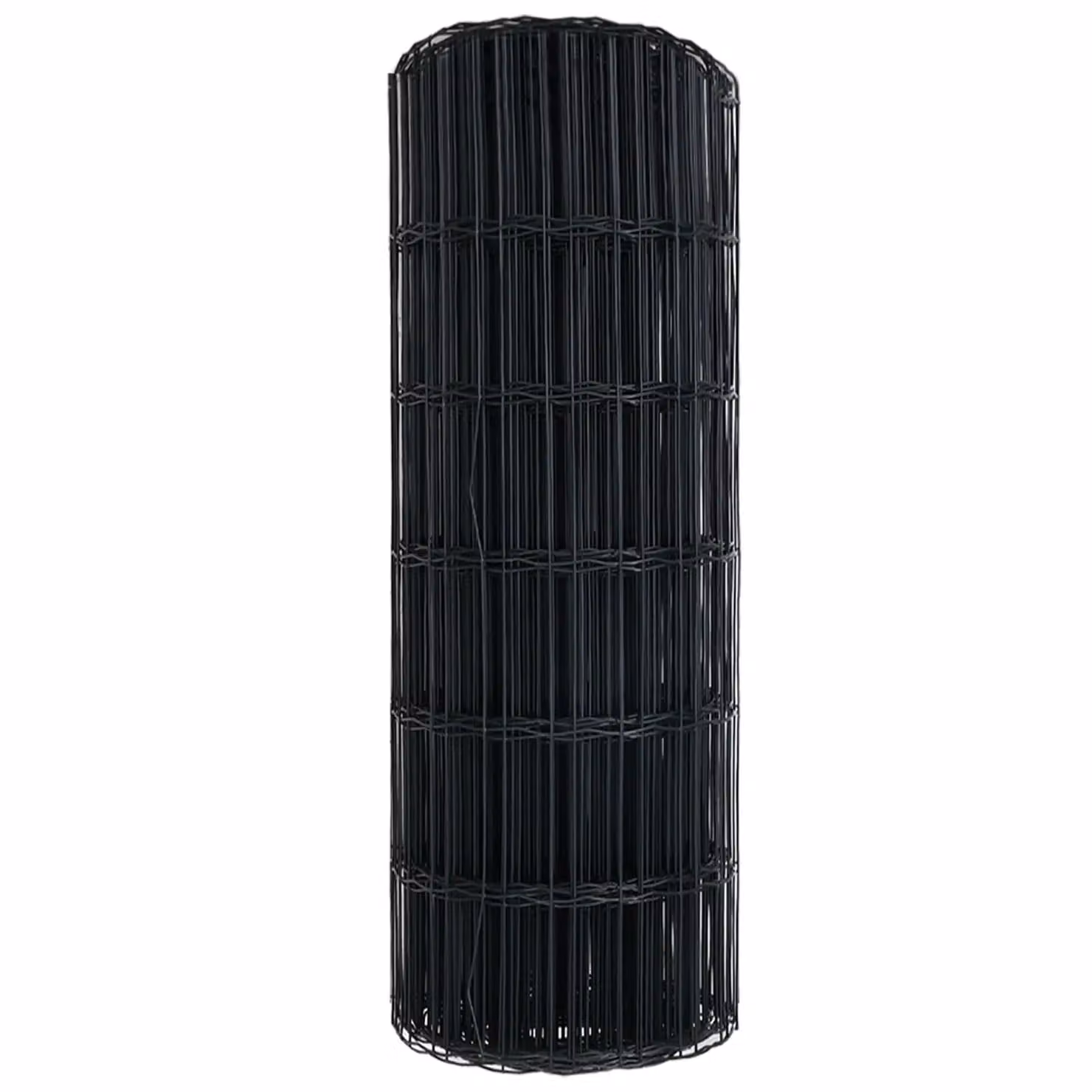 Berkfield Home Euro Fence Grey PVC-Coated Steel Rectangular Fencing, H: 0.8 m x W: 10 m – 5