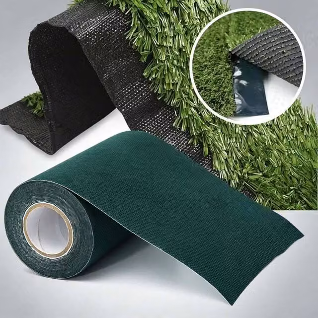 FLAVORA Self Adhesive Artificial Grass in Green, 10m