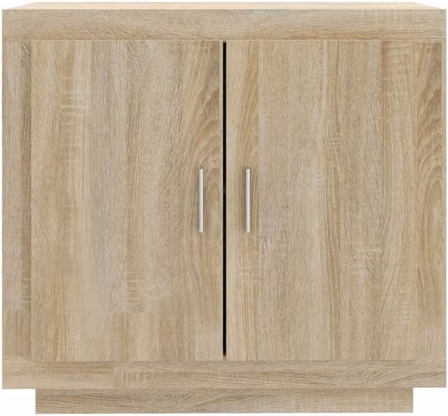 Berkfield Home Sonoma Oak Sideboard in Light Brown, W/D/H: 80 x 40 x 75 cm