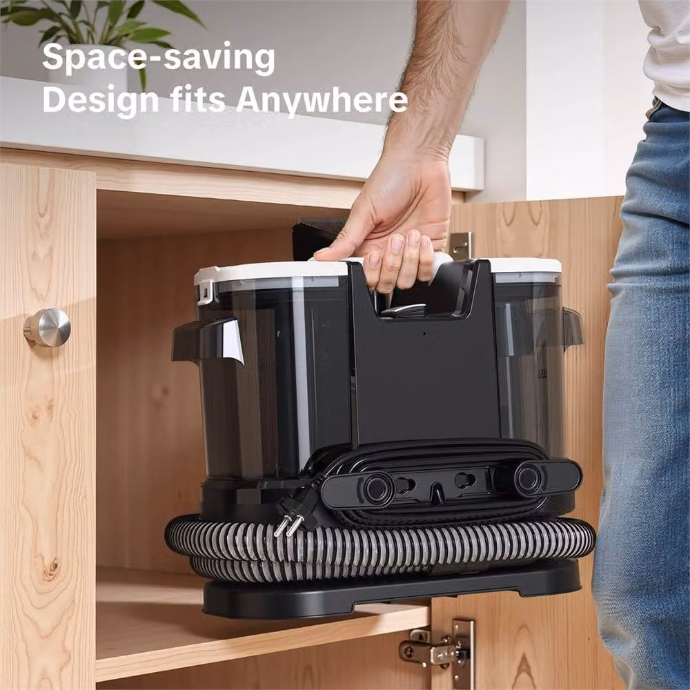 SPETLEK 3-in-1 Portable Carpet and Upholstery Cleaner with 15kPa Suction in Black – 5