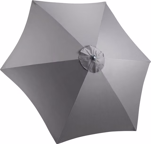 Christow Grey Polyester Replacement Parasol Canopy with UPF 30 Protection, 270 cm
