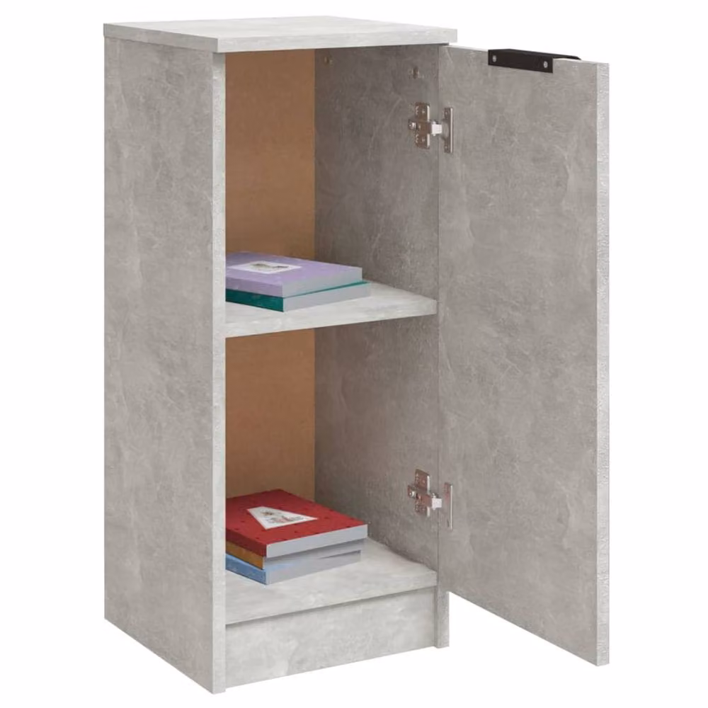 Berkfield Home Sideboard in Concrete Grey, W/D/H: 30 x 30 x 70 cm – 3