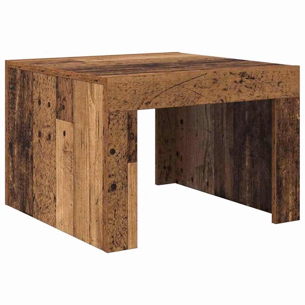 Berkfield Home Modern Square Coffee Table in Brown Engineered Wood, W/D/H: 50 x 50 x 35 cm – 3