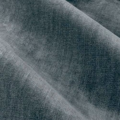 Riva Home Blue Chenille Velvet Eyelet Curtains, H 229 cm x W 183 cm – 4