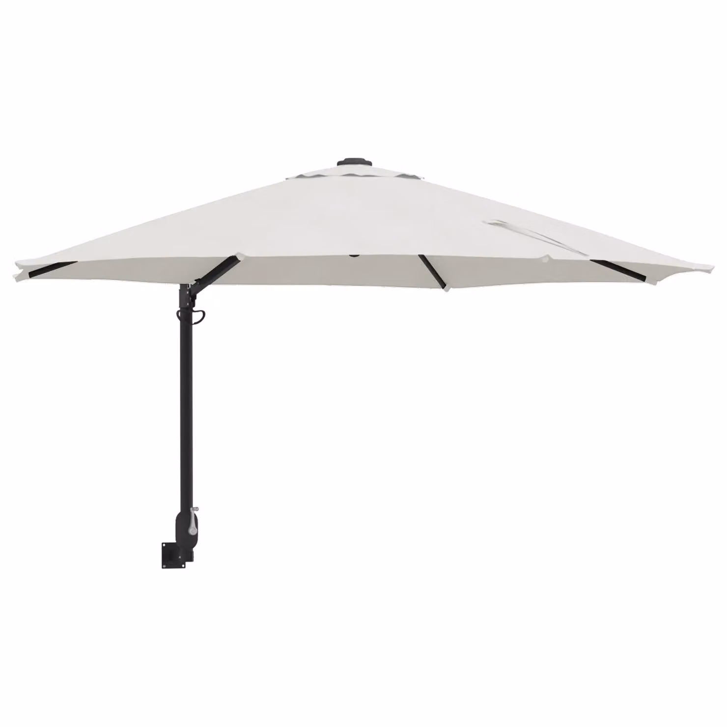 Berkfield Home Large Cantilever Garden Umbrella in Beige Sand with Aluminium Frame and Polyester Canopy, W/D/H: 248 x 248 x 148 cm – 2