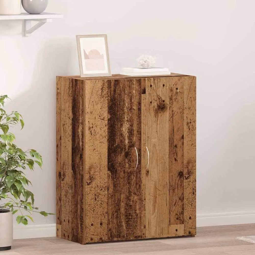 Berkfield Home Office Cabinet in Brown Rustic Wood, W/D/H: 60 x 32 x 77.5 cm – 2