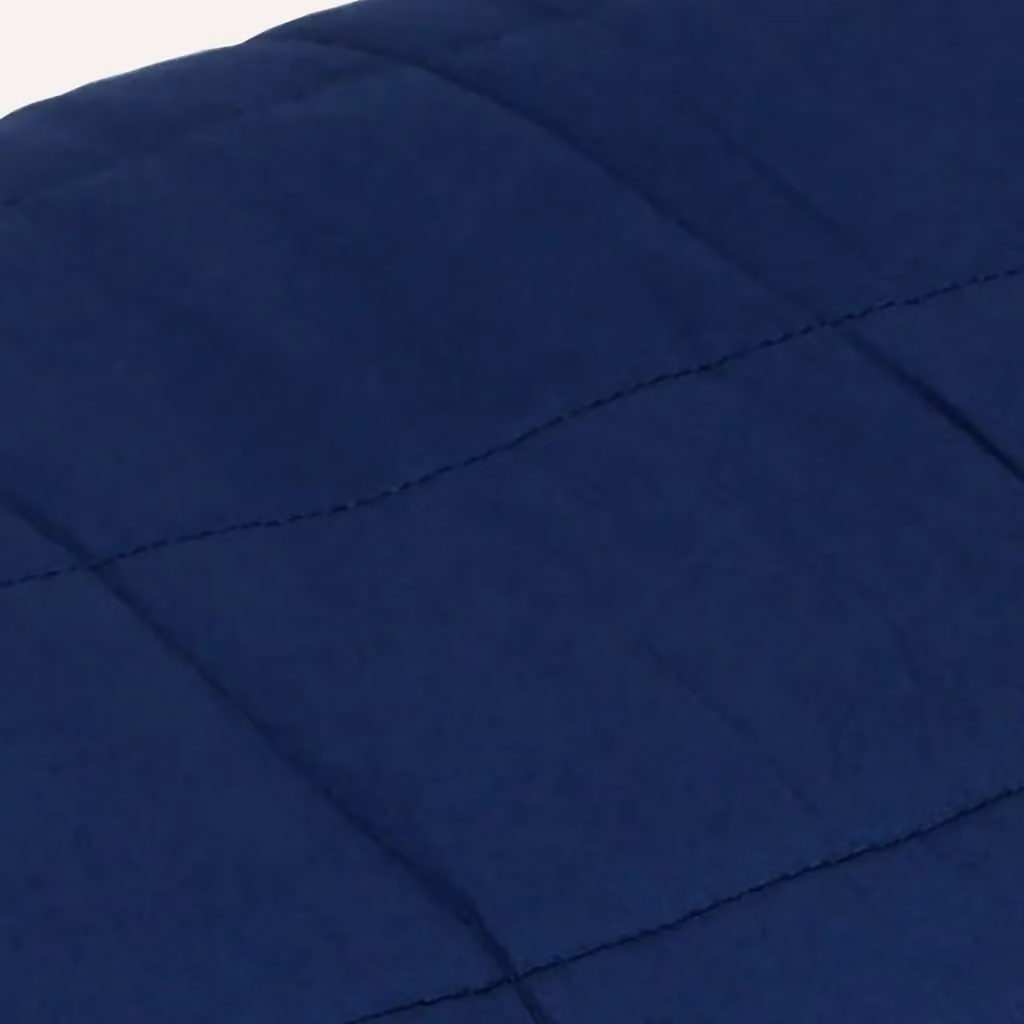 Berkfield Home Blue Weighted Blanket with Glass Beads, W: 122 cm, D: 183 cm, 5 kg – 2
