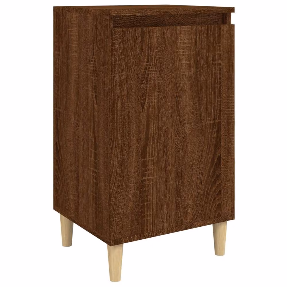 Berkfield Home Classic Bedside Cabinet in Brown Oak, W/D/H: 40 x 35 x 70 cm – 2