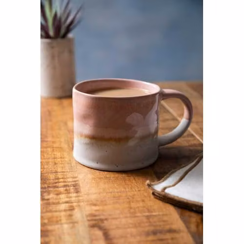 Mikasa Pink Stoneware Mug, 450ml – 2