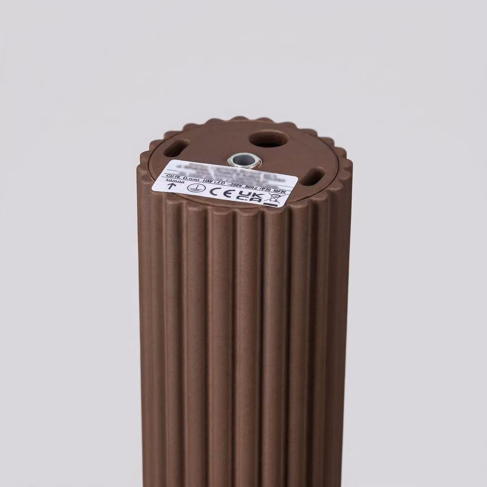 Sollux Lighting minimalist brown cylinder ceiling lamp, W/D/H: 10 x 6.5 x 6.5 cm – 4
