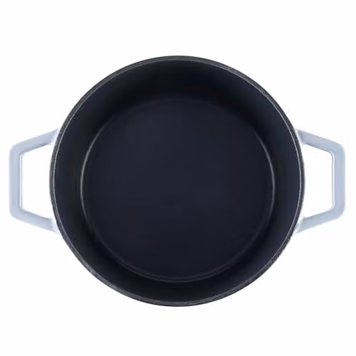 Cooks Professional Enamelled Cast Iron 20cm Casserole Dish with Lid and Handles, 2.8 l, Grey – 3