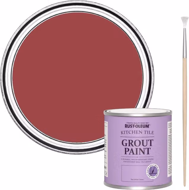 Rust-Oleum Kitchen Grout Paint Soho Red 250ml