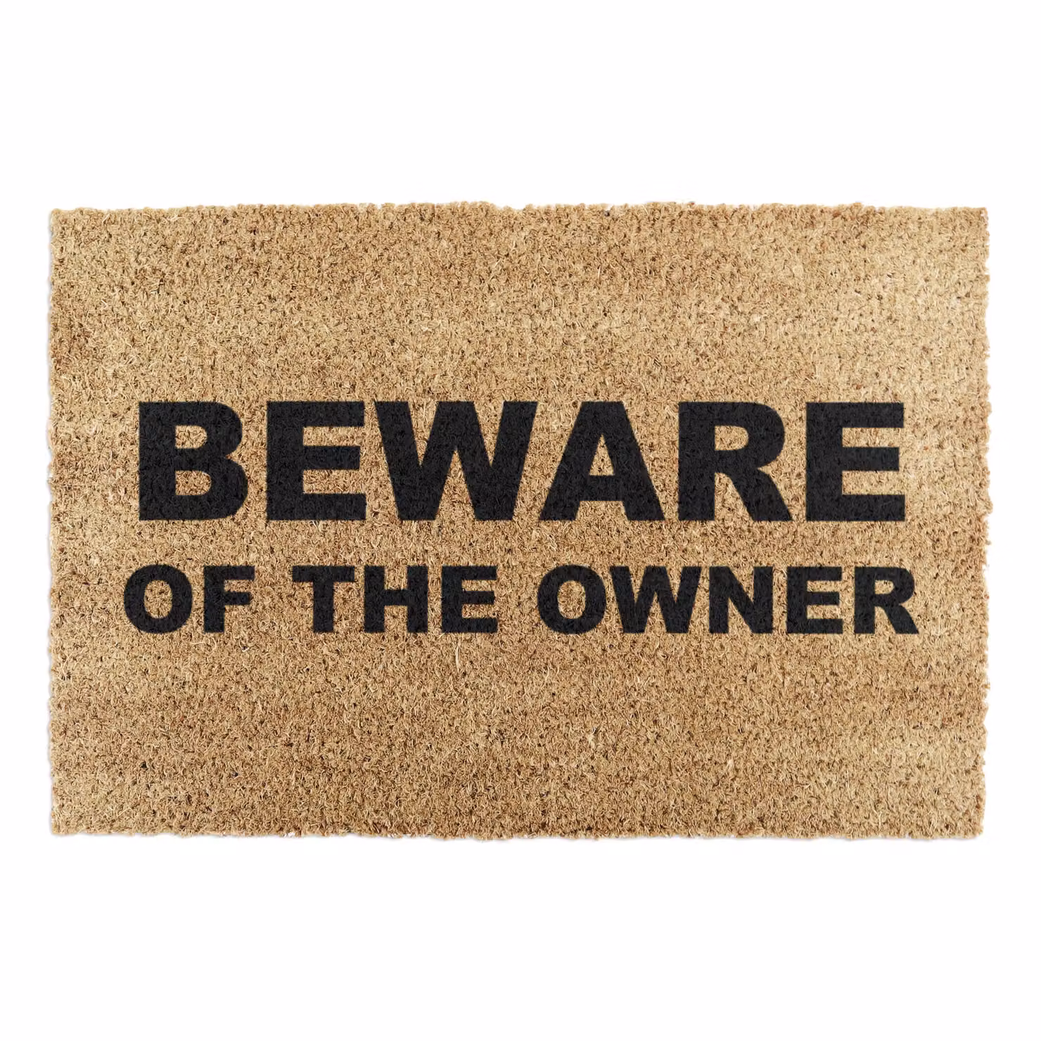 Artsy Mats Beware Of The Owner Doormat, Black and Brown, W: 60 cm, D: 40 cm – 4
