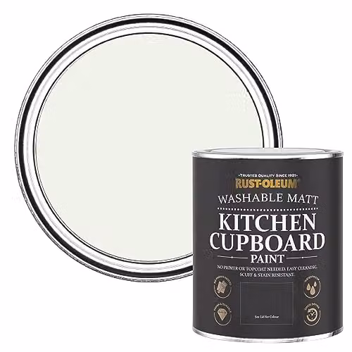Rust-Oleum Matt Kitchen Cupboard Paint in Steamed Milk, 0.75 l – 2