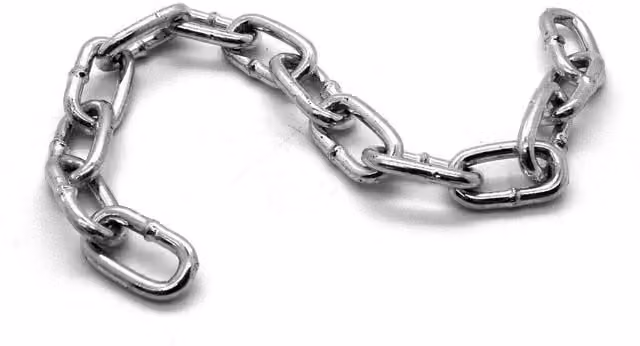 Sola 20m Heavy Duty Hot Dipped Galvanised Steel Chain, 4mm, Silver