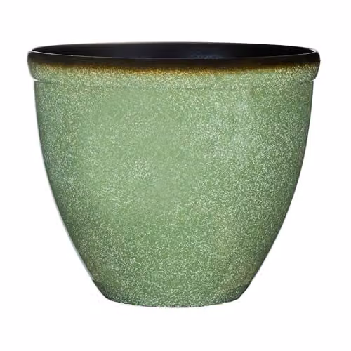 Garden Gear Green Bell Glazed Planter Pot