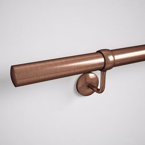 Forgeworks Wall Mounted Steel Staircase Handrail Kit in Copper and Bronze – 2