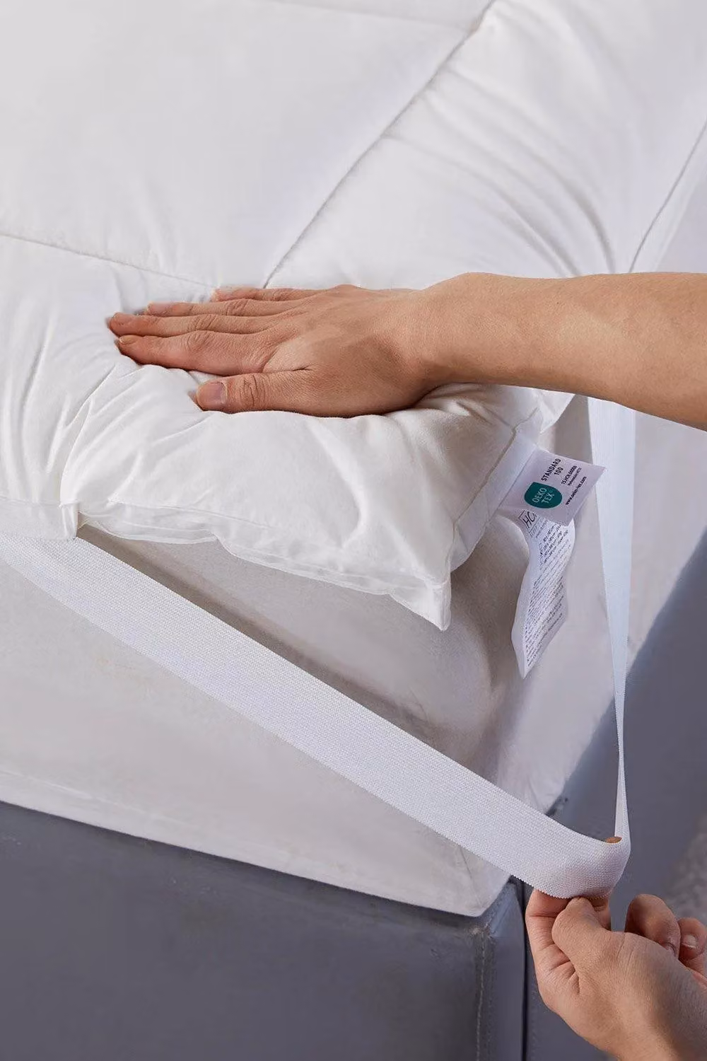 Homescapes Premium Wool Mattress Topper in White, Double Size – 2