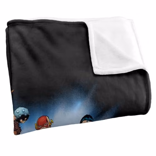 LOGOVISION Justice League Heroes Unite Super Soft Silky Touch Fleece Throw Blanket, Multicolour, W: 91.44 cm, L: 147 cm – 2