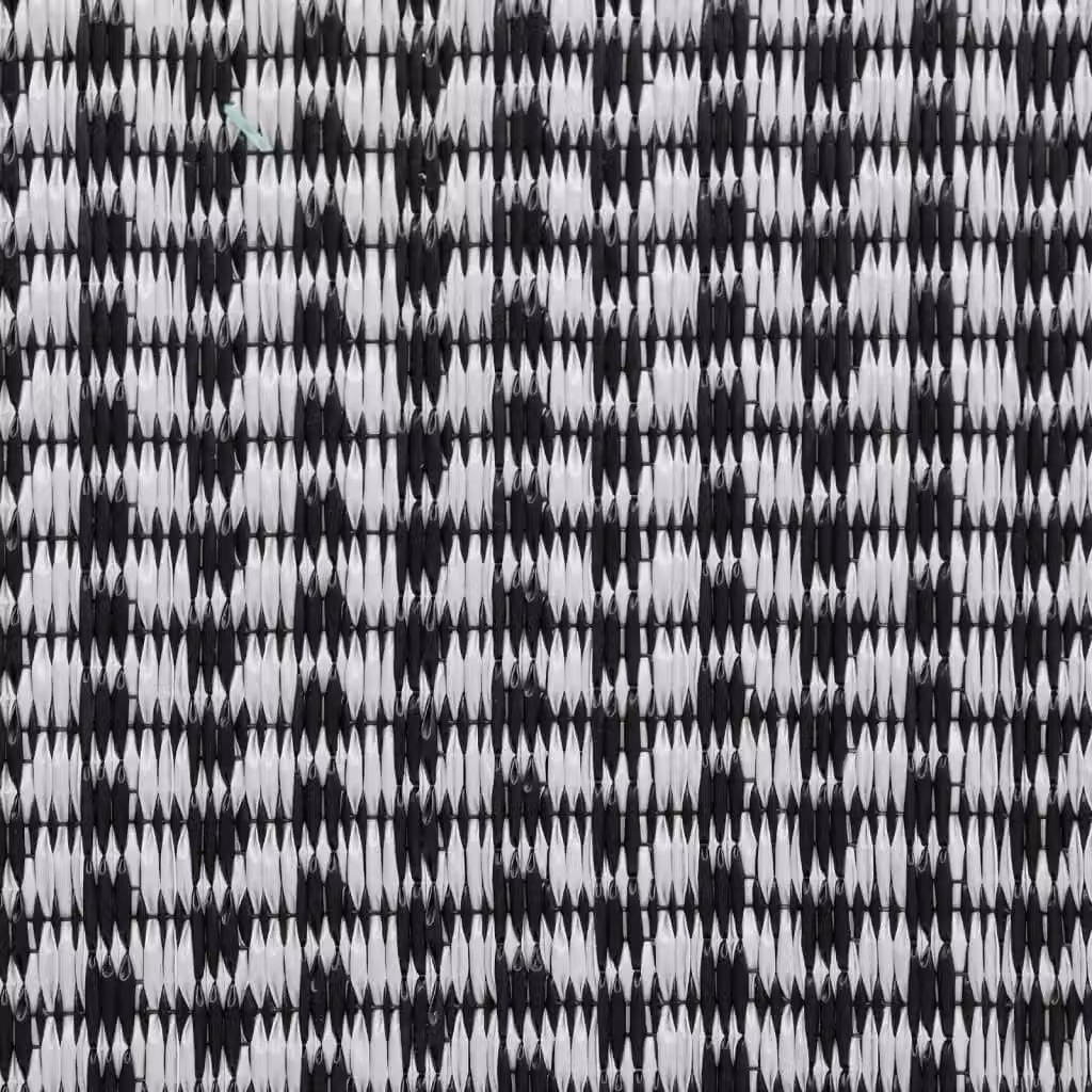 Berkfield Home Black Outdoor Polypropylene Rug, W: 140 cm, L: 200 cm – 6