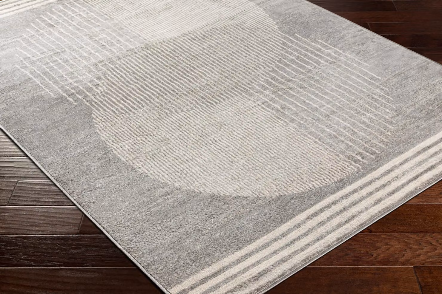 Livabliss Florensa Geometric Modern Rug in Brown, Grey and Blue, W: 160 cm, D: 215 cm – 2