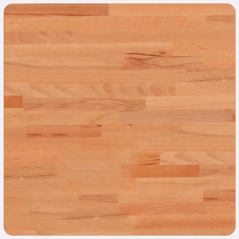 Berkfield Home Square Solid Wood Beech Table Top, Brown, W: 50 cm, D: 50 cm, H: 1.5 cm