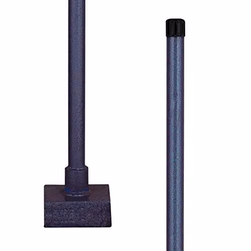 PDL Pegdev 10lb All Steel Square Tarmac Asphalt Rammer in Blue and Black with Tubular Handle