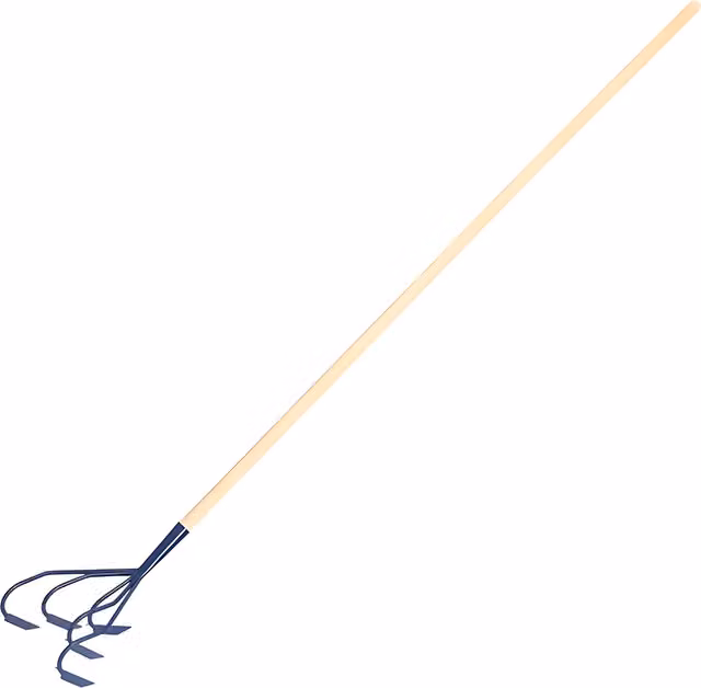 SolaDirect 5-Prong Hand Soil Cultivator Head and Garden Scarifier Digging Hoe in Brown and Multicolour