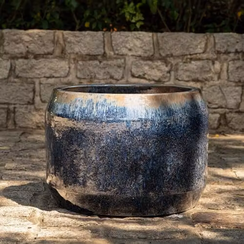 Primrose Blue Mix Round High Gloss Garden Planter, Diameter: 57 cm – 4