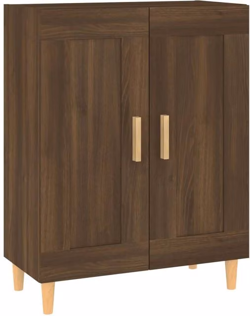 Berkfield Home Classic Sideboard in Brown Oak, W/D/H: 69.5 x 34 x 90 cm