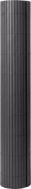 Outsunny 2-Piece Plastic Privacy Screening Fence, Waterproof Windbreak, Anthracite Grey