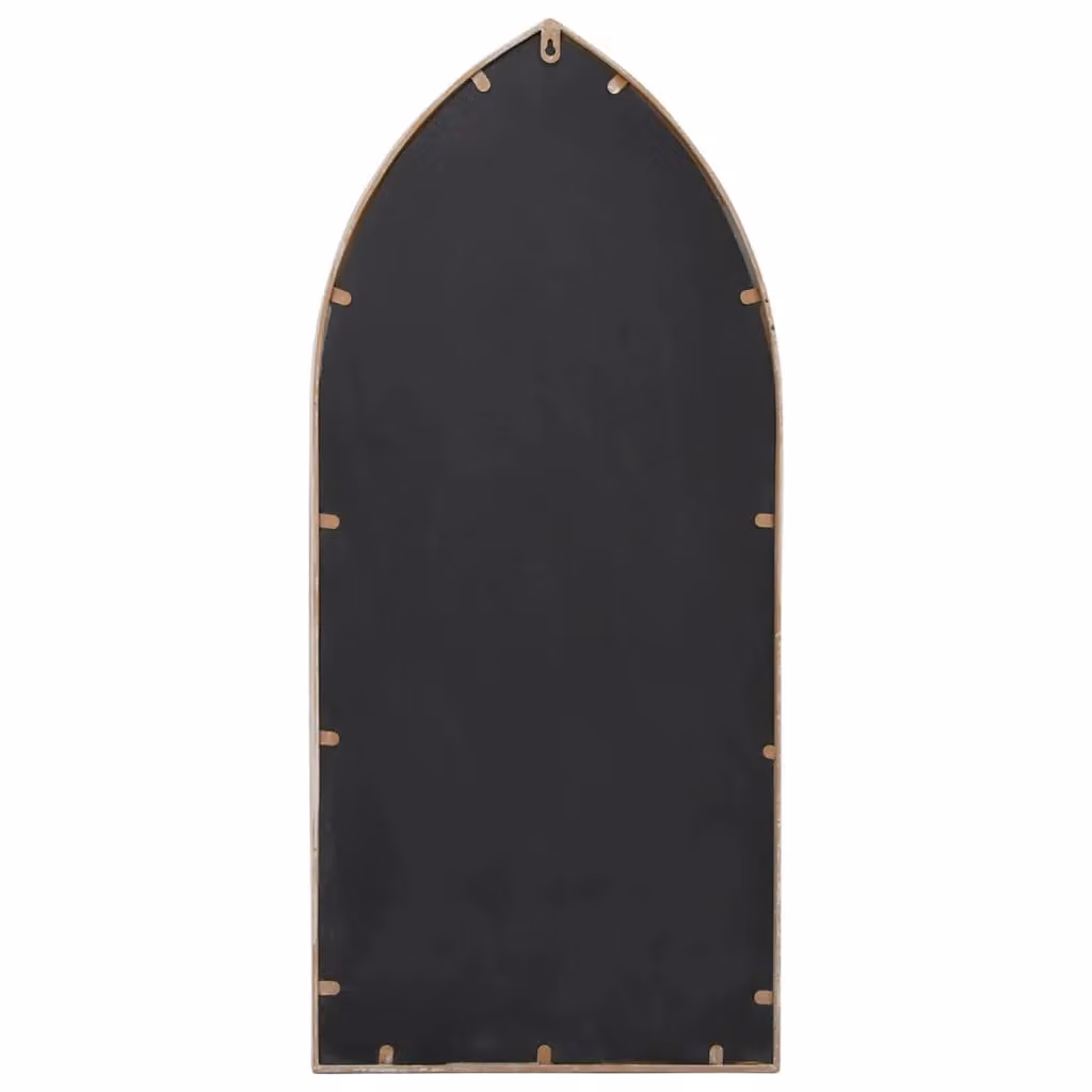 Berkfield Home Rectangular Metal Wall Mirror in Sand Beige, W: 100 cm, H: 45 cm – 3