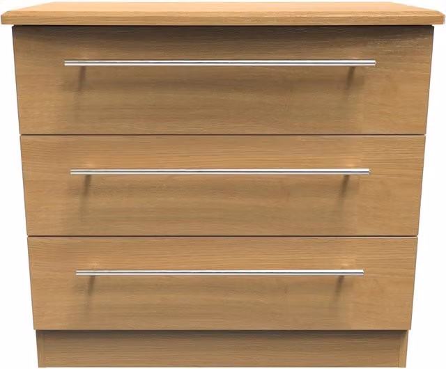2 U Carlton 3 Drawer Chest in Brown – 1
