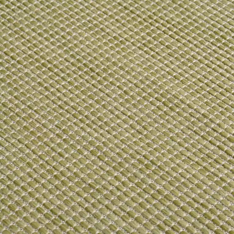 Berkfield Home Green Outdoor Flatweave Round Rug, Diameter: 80 cm