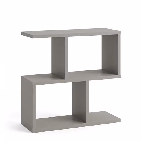 Shefa Eden 60 Narrow Side Table with 2-Tier Storage Shelf, Grey – 1