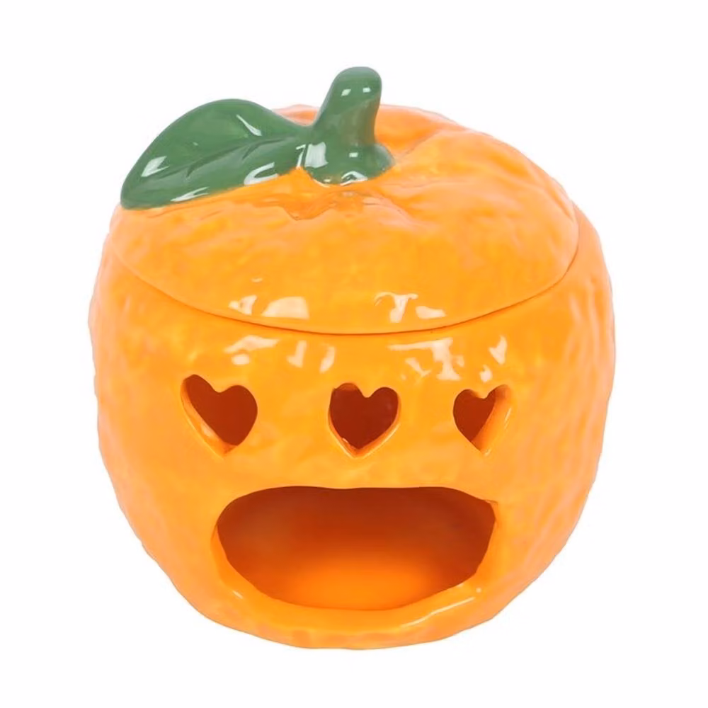 Uniqueful Ceramic Orange Fruity Tabletop Tealight Oil Burner – 2