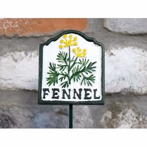 Gifts Direct 2 U Metal Fennel Herb Marker Garden Stake
