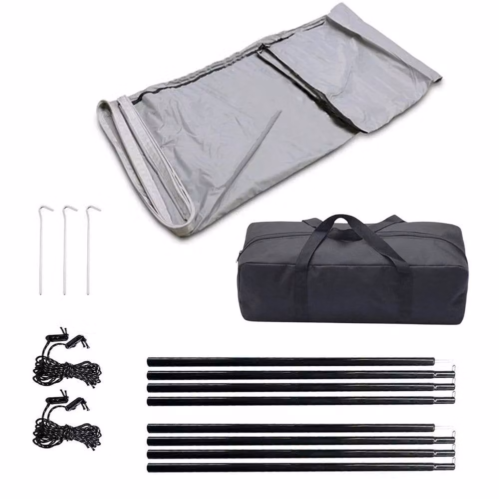 EONLION Grey Camping Awning Sun Canopy for Caravans, Width: 100 cm – 2