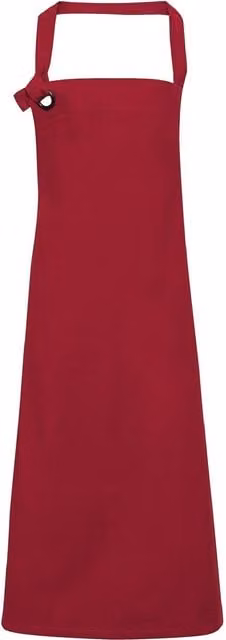 Premier Calibre Heavy Cotton Canvas Bib Apron, Pack of 2, Red – 1