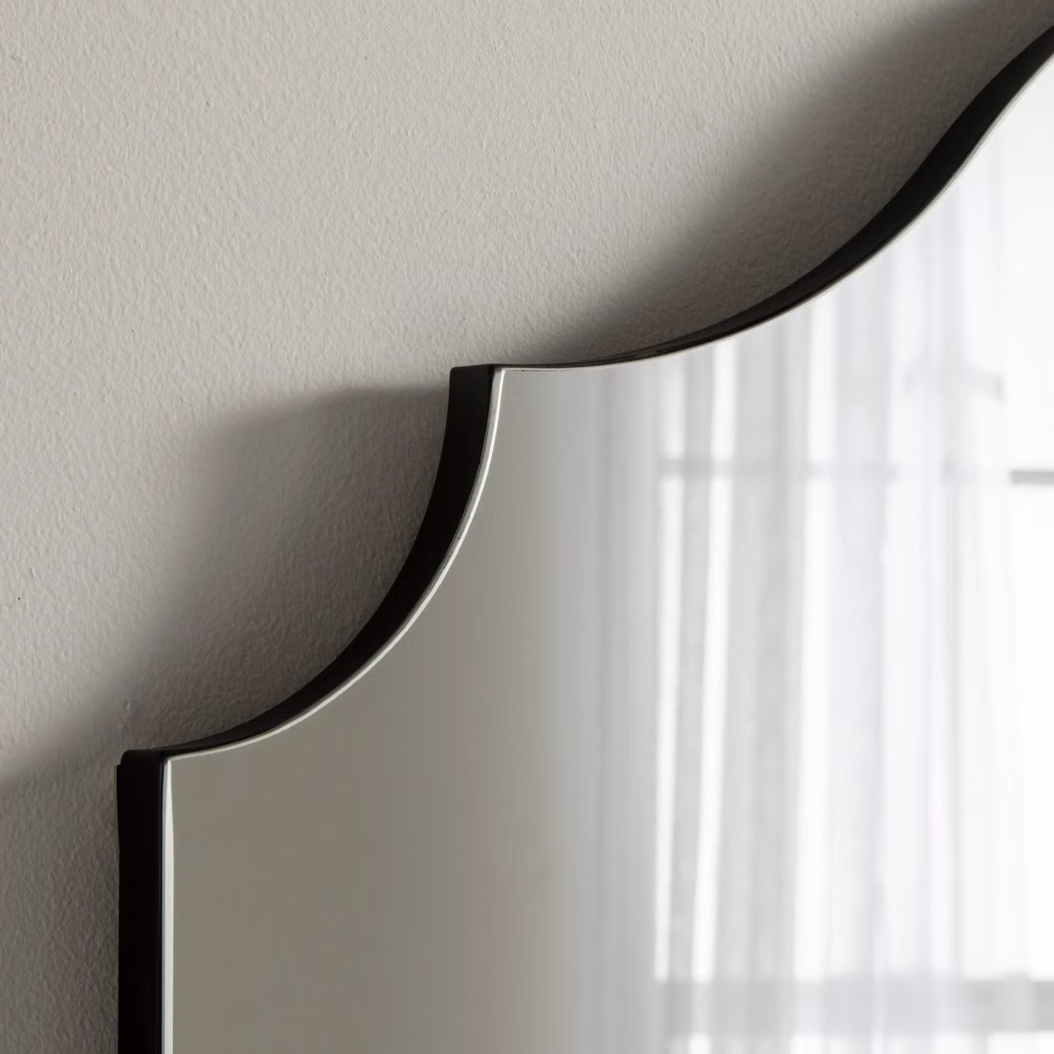 Yearn Mirrors Precious Arch Overmantle Wall Mirror in Black – 2