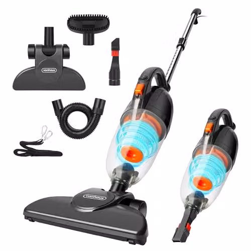 VonHaus 2 in 1 Corded Stick and Handheld Vacuum Cleaner, 800W, 17000Pa, Grey – 1